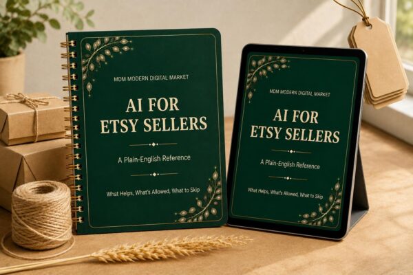 AI for Etsy Sellers Ebook | Shop Policy & Tips Guide | Digital Download