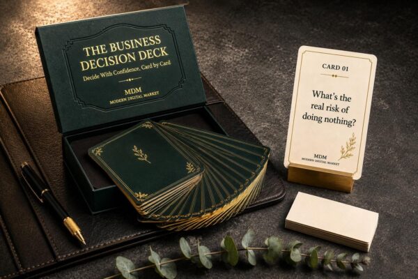 Business Decision Deck | Confident Decision Making Cards | Digital Download