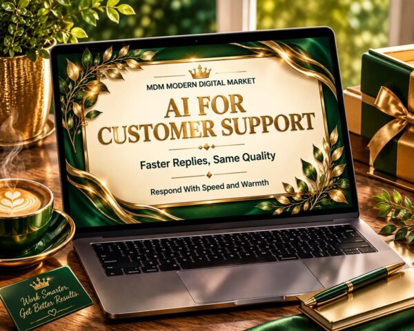 AI Customer Support Ebook | Faster Reply Templates Guide | Digital Download