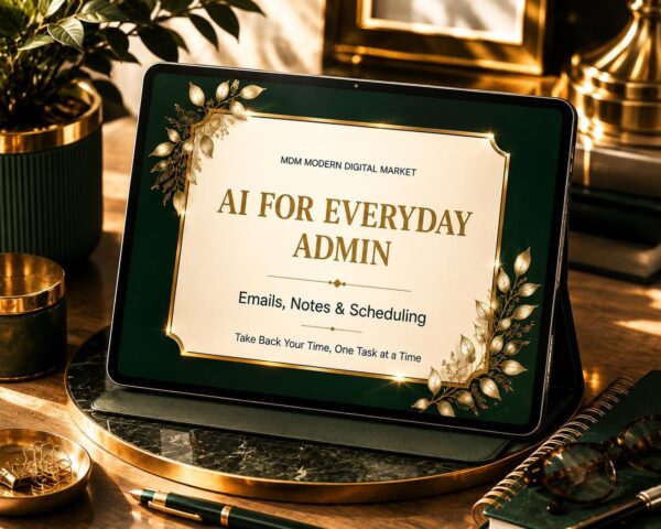 AI for Admin Tasks Ebook | Email & Scheduling Guide | Digital Download