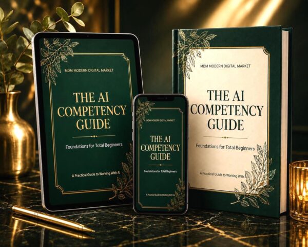 AI Competency Guide for Beginners | Learn AI Skills | Digital Ebook Download