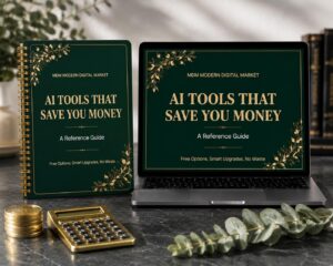AI Tools That Save Money Ebook | Free vs Paid Guide | Digital Download