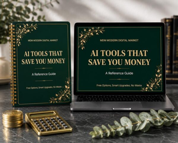 AI Tools That Save Money Ebook | Free vs Paid Guide | Digital Download