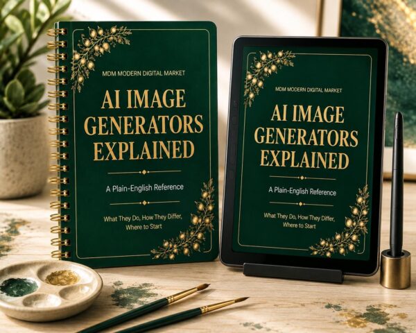 AI Image Generators Explained Ebook | Canva Midjourney Guide | Digital Download