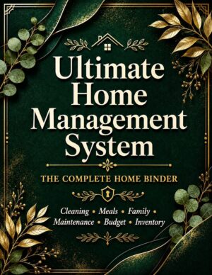 Ultimate Home Management System Printable Home Binder Cleaning Budget Family Planner Digital Download